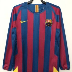 Barcelona 2005/06 Home Long Sleeves Retro Jersey
