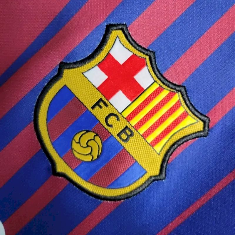 Barcelona 2017/18 Home Retro Jersey - Image 3