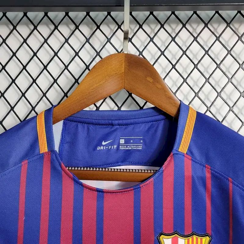 Barcelona 2017/18 Home Retro Jersey - Image 4