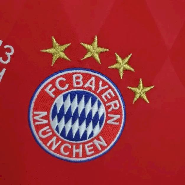Bayern Munich 2013/14 Home Champions League Long Sleeve Retro Jersey - Image 5