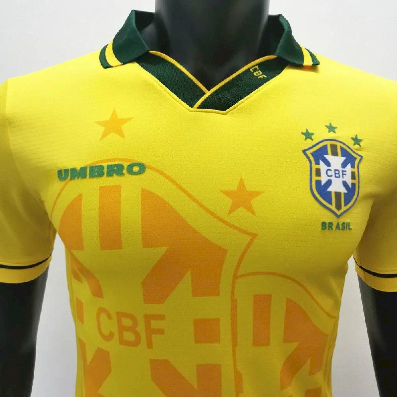 Brazil 1994 World Cup Home Retro Jersey - Image 11