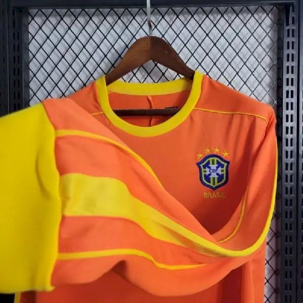 Brazil 1998 Goalkeeper Long Sleeve Retro Jersey - Image 6