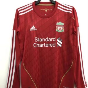 Liverpool 2010/2012 Home Long Sleeves Retro Jersey