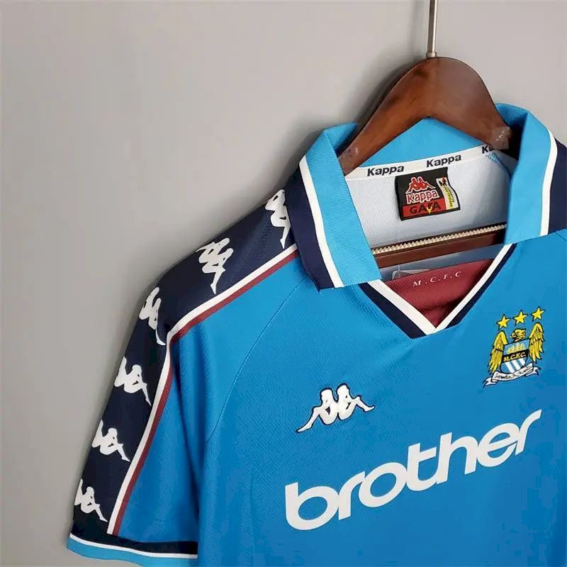 Manchester City 1997/99 Home Retro Jersey - Image 3