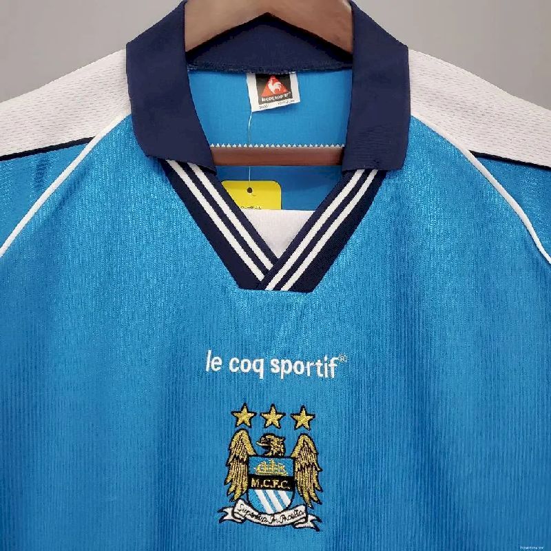 Manchester City 1999/01 Home Retro Jersey - Image 11