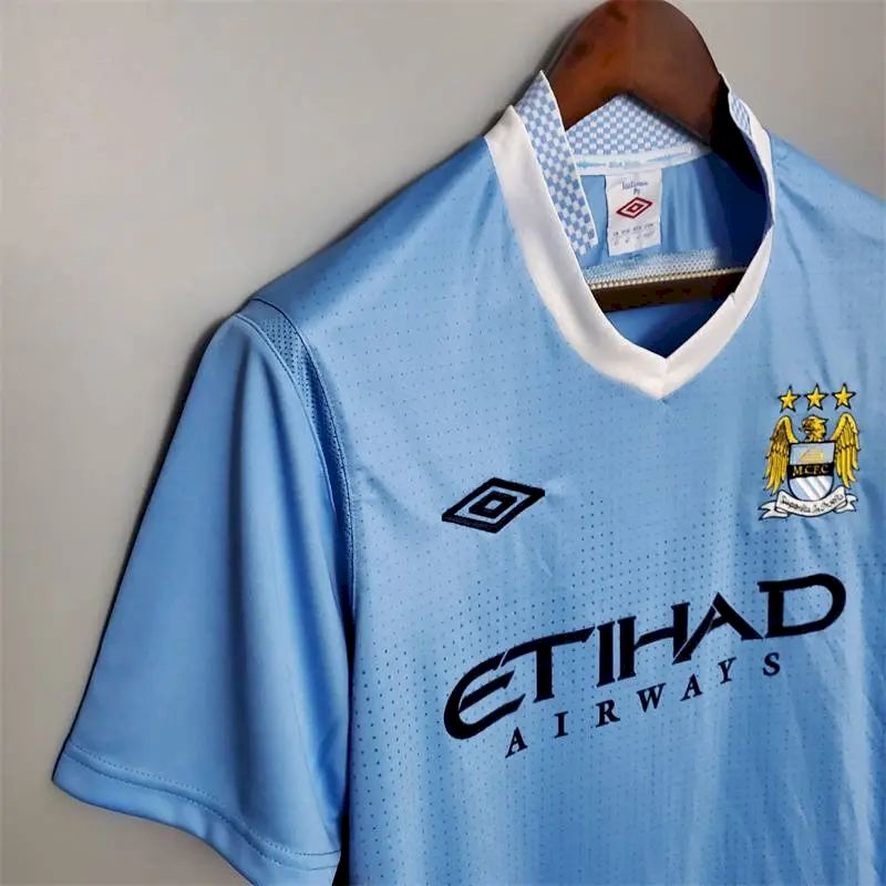 Manchester City 2011/12 Home Retro Jersey - Image 3