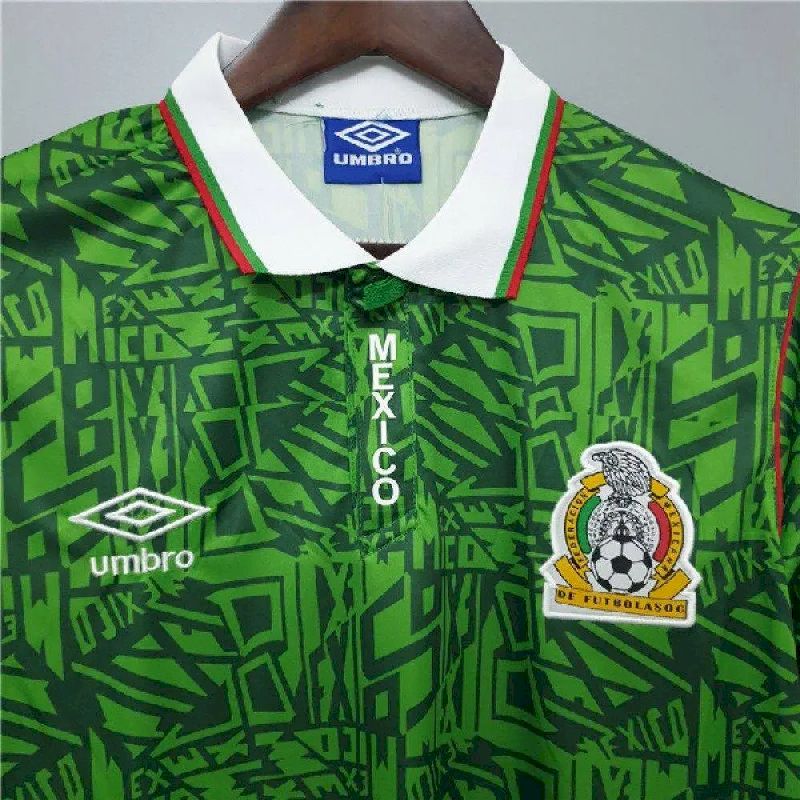 Mexico 1994 World Cup Home Retro Jersey - Image 3