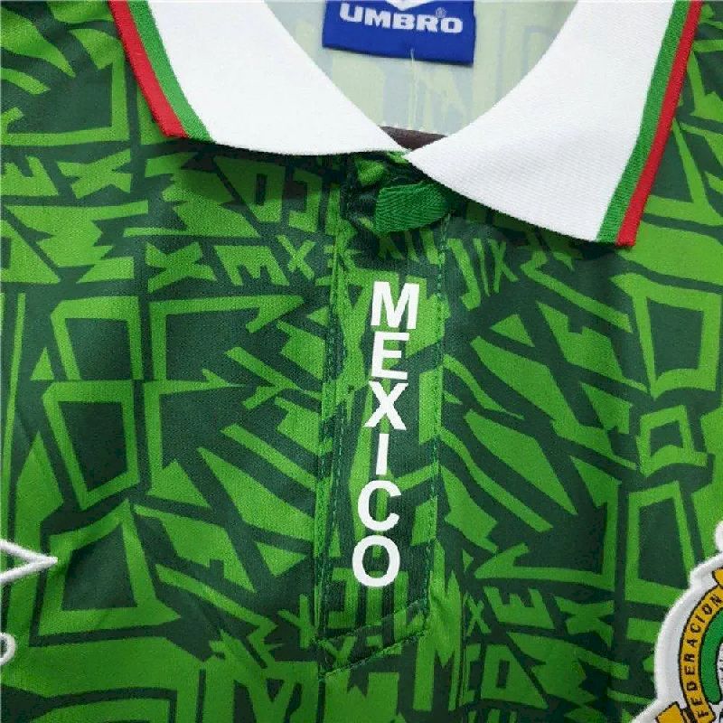Mexico 1994 World Cup Home Retro Jersey - Image 4