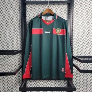 Morocco 1998 Home Long Sleeve Retro Jersey