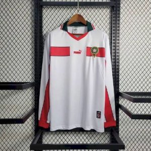 Morocco 1998 Away Long Sleeve Retro Jersey