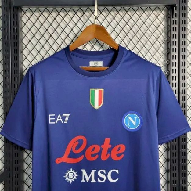 Napoli 2023-24 Pre-Match Training Jersey - Image 3