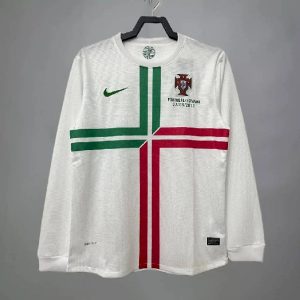 Portugal 2012 Euro Cup Away Long Sleeves Retro Jersey
