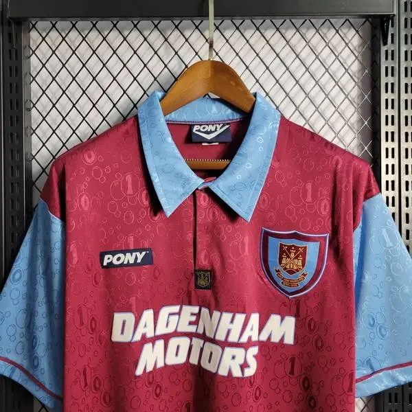 West Ham United 1995/97 Home Retro Jersey - Image 3