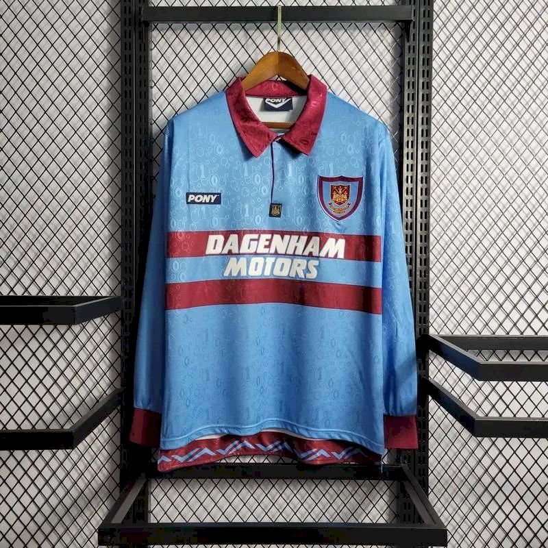 West Ham United 1995/97 Away Long Sleeves Retro Jersey