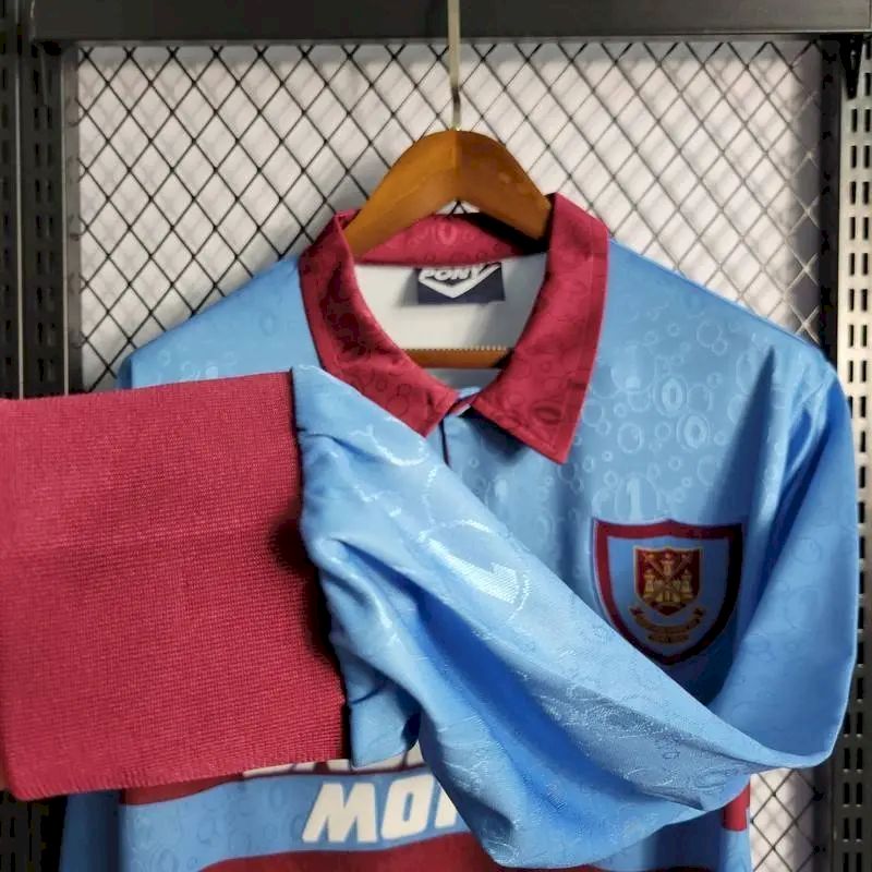 West Ham United 1995/97 Away Long Sleeves Retro Jersey - Image 6