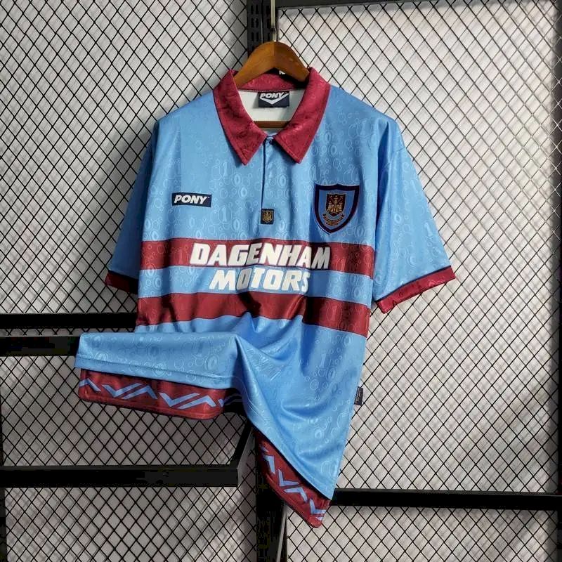 West Ham United 1995/97 Away Retro Jersey - Image 8