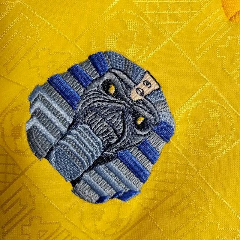 West Ham United 2008 Yellow Iron Maiden Edition Retro Jersey - Image 4