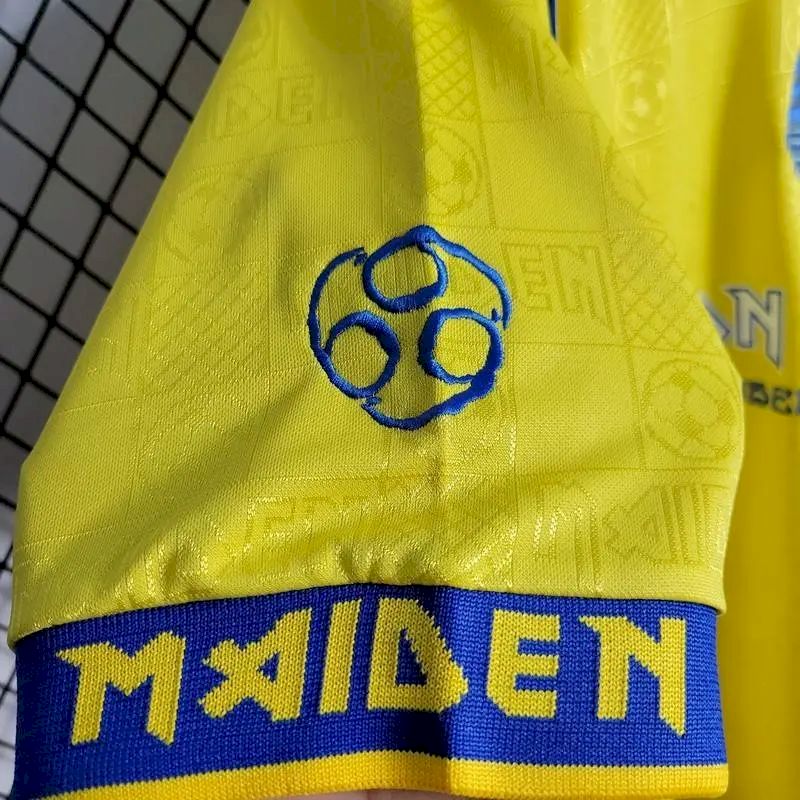 West Ham United 2008 Yellow Iron Maiden Edition Retro Jersey - Image 6
