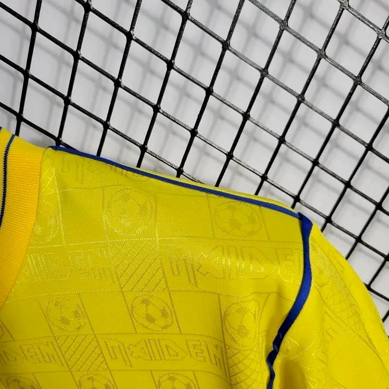 West Ham United 2008 Yellow Iron Maiden Edition Retro Jersey - Image 7