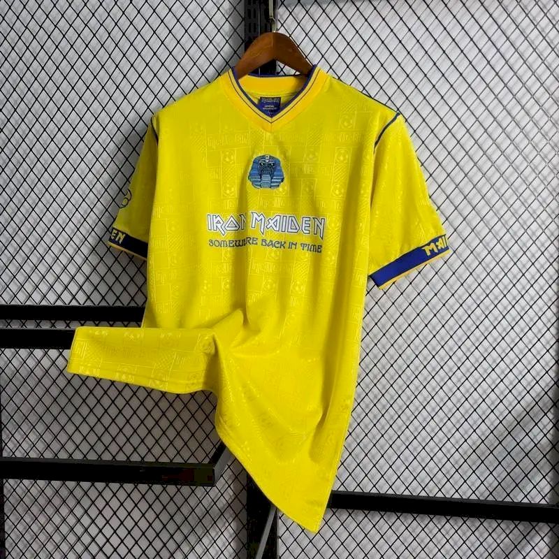 West Ham United 2008 Yellow Iron Maiden Edition Retro Jersey - Image 8