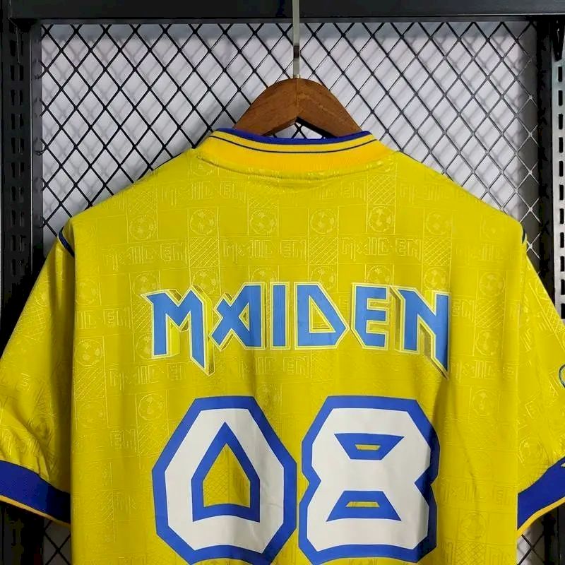 West Ham United 2008 Yellow Iron Maiden Edition Retro Jersey - Image 10