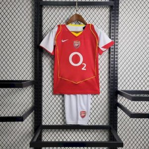 Arsenal 2004/05 Home Kids Retro Jersey And Shorts