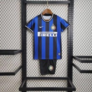 Inter Milan 2009/10 Home Kids Retro Jersey And Shorts