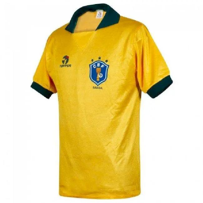 Brazil 1988-91 Home Retro Jersey - Image 3