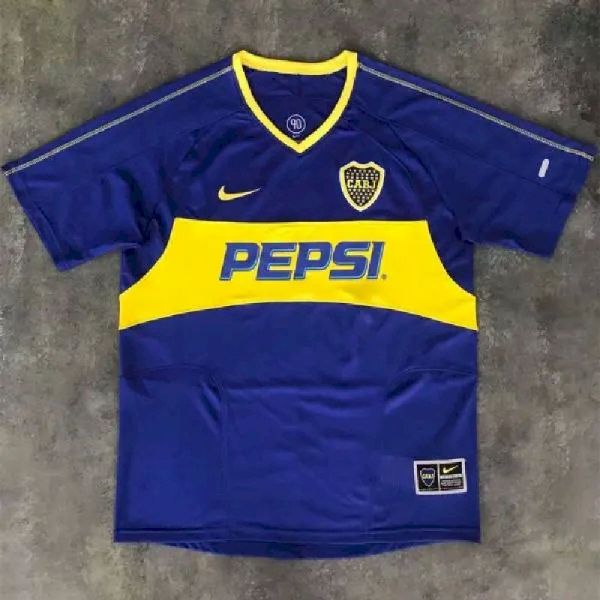 Boca Juniors 2003/2004 Home Retro Jersey - Image 3