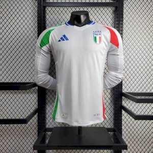 Italy 2024/25 Euro Away Long Sleeves Jersey Player Version