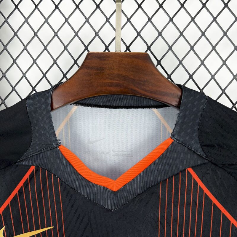 Barcelona 2025/26 black orange special edition Jersey (With Champions League) - Image 6