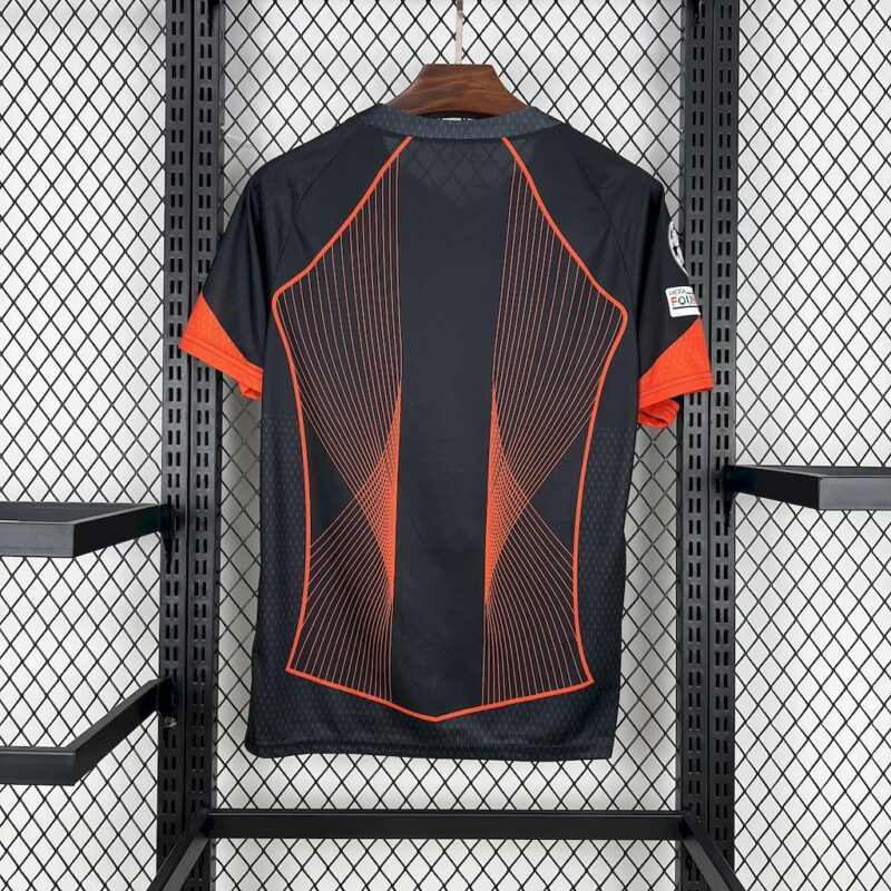 Barcelona 2025/26 black orange special edition Jersey (With Champions League) - Image 2