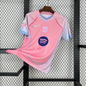 Barcelona 2025/26 pink special edition Jersey (With Champions League)