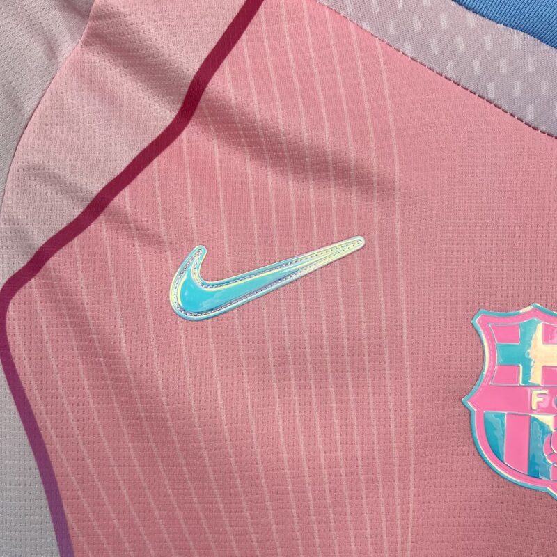 Barcelona 2025/26 pink special edition Jersey (With Champions League) - Image 6