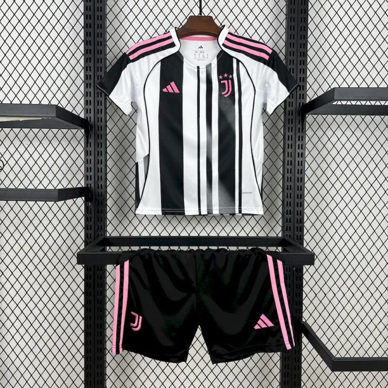 Juventus 2025/26 Home Kids Kit