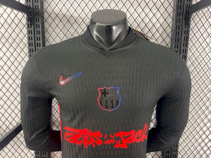 Barcelona 2024/25 Travis Scott Edition Long Sleeves Jersey Player Version - Image 6