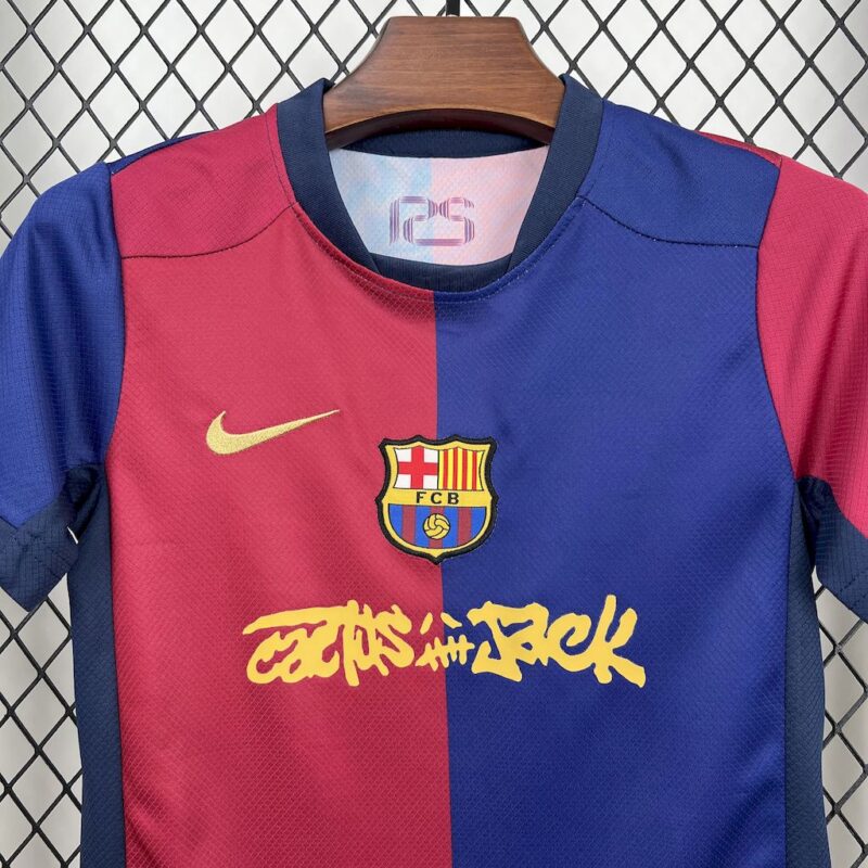 Barcelona 2024/25 Travis Scott Edition Kids Kit - Image 9