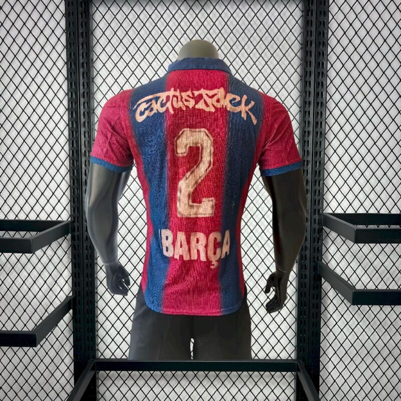 Barcelona 2000/01 Home Retro Skeleton Jersey Player Version - Image 2