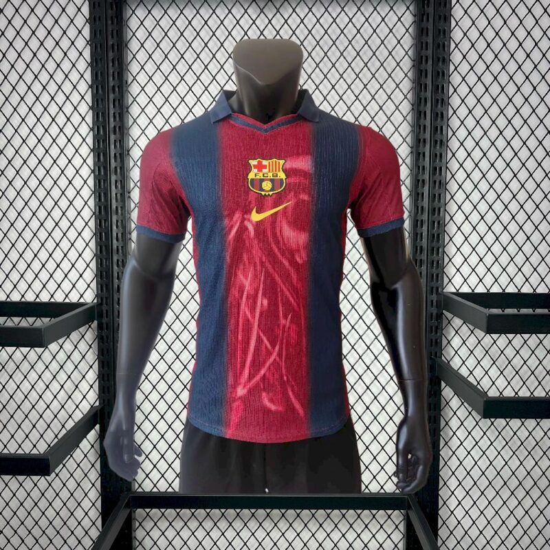 Barcelona 2000/01 Home Retro Skeleton Jersey Player Version