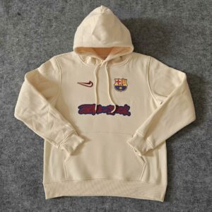 Barcelona 2025 Travis Scott Edition Beige Football Hoodie