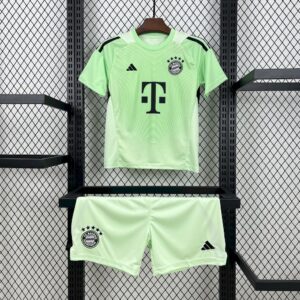 Bayern Munich 2025/26 Green Goalkeeper Kids Kit