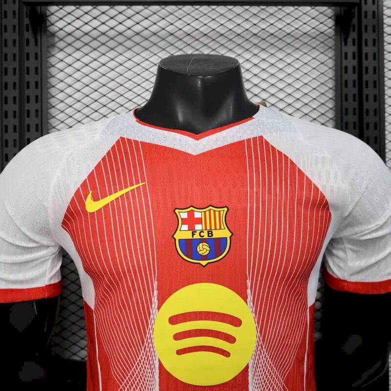 Barcelona 2025/26 Orange Special Edition Jersey Player Version - Image 3