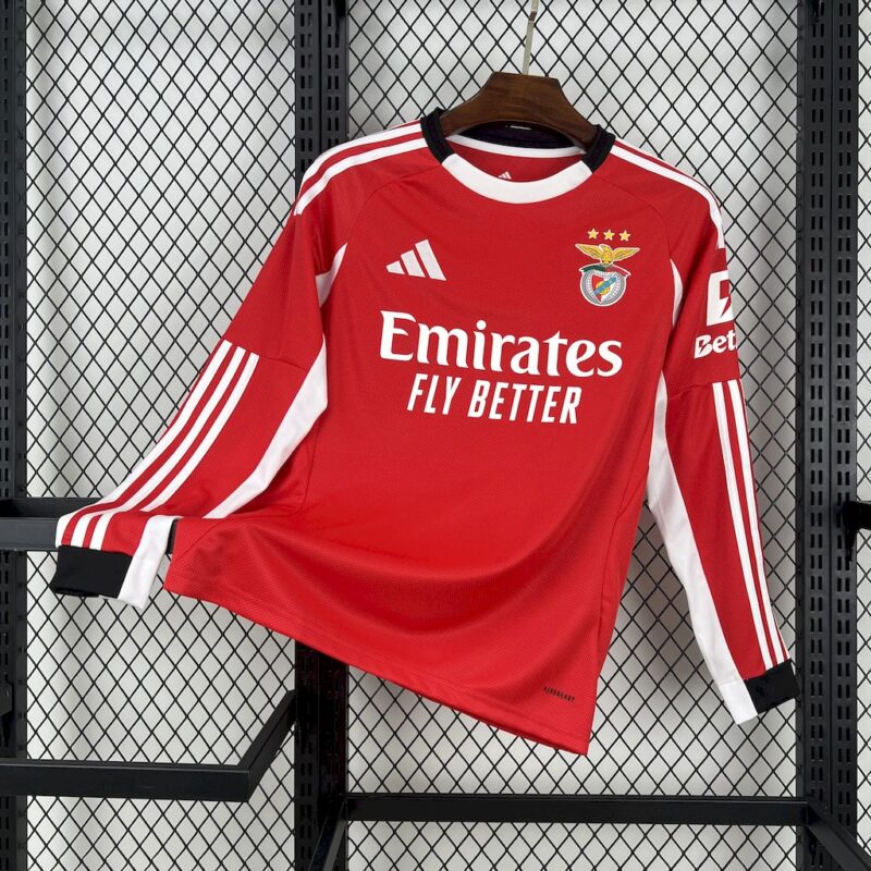 Benfica 2025/26 Home Long Sleeves Jersey