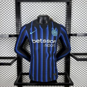 Inter Milan 2025/26 Home Long Sleeves Jersey Player Version