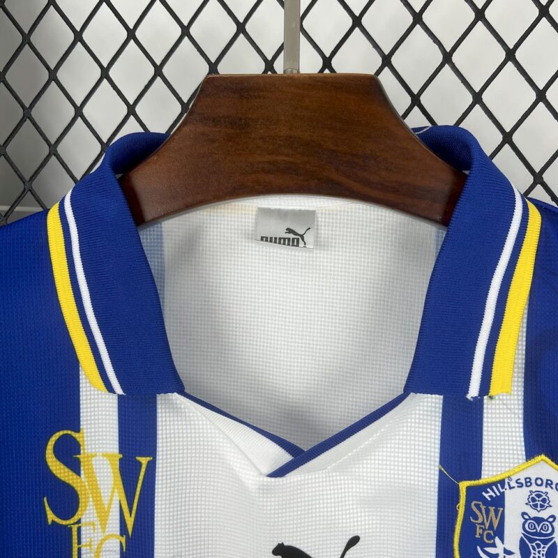 Sheffield Wednesday F.C. 1997 Home Retro Jersey - Image 9