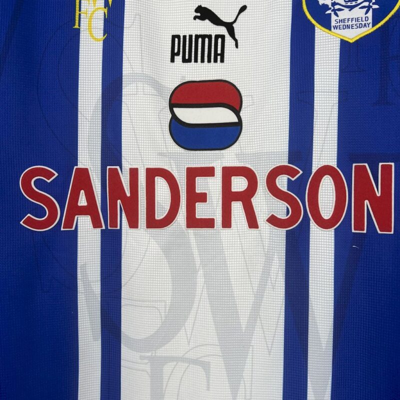 Sheffield Wednesday F.C. 1997 Home Retro Jersey - Image 5