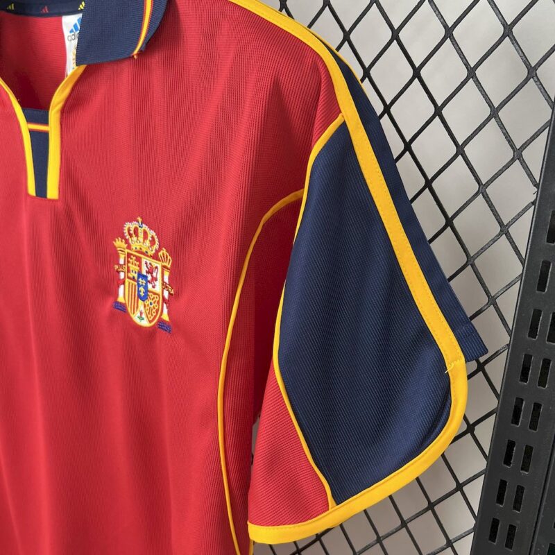 Spain 1998 Home Retro Jersey - Image 6