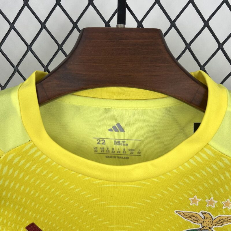 Benfica 2025/26 Yellow Goalkeeper Kids Kit - Image 10