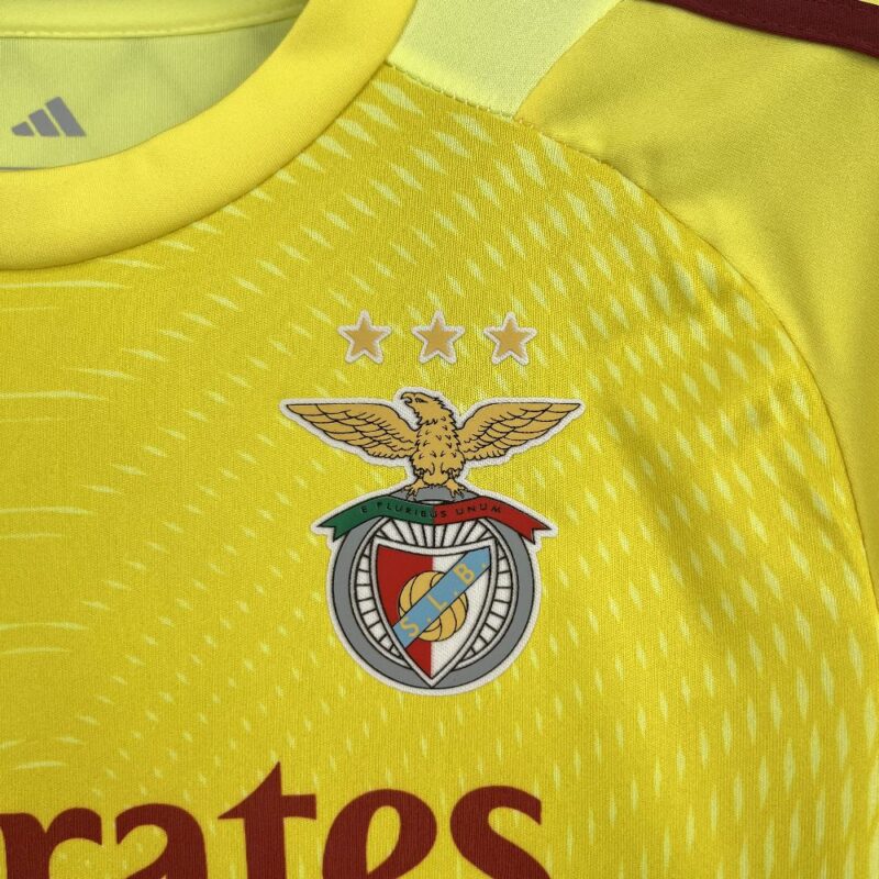 Benfica 2025/26 Yellow Goalkeeper Kids Kit - Image 8