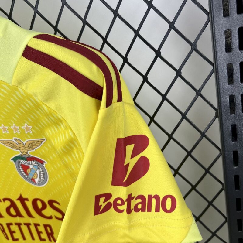 Benfica 2025/26 Yellow Goalkeeper Kids Kit - Image 6